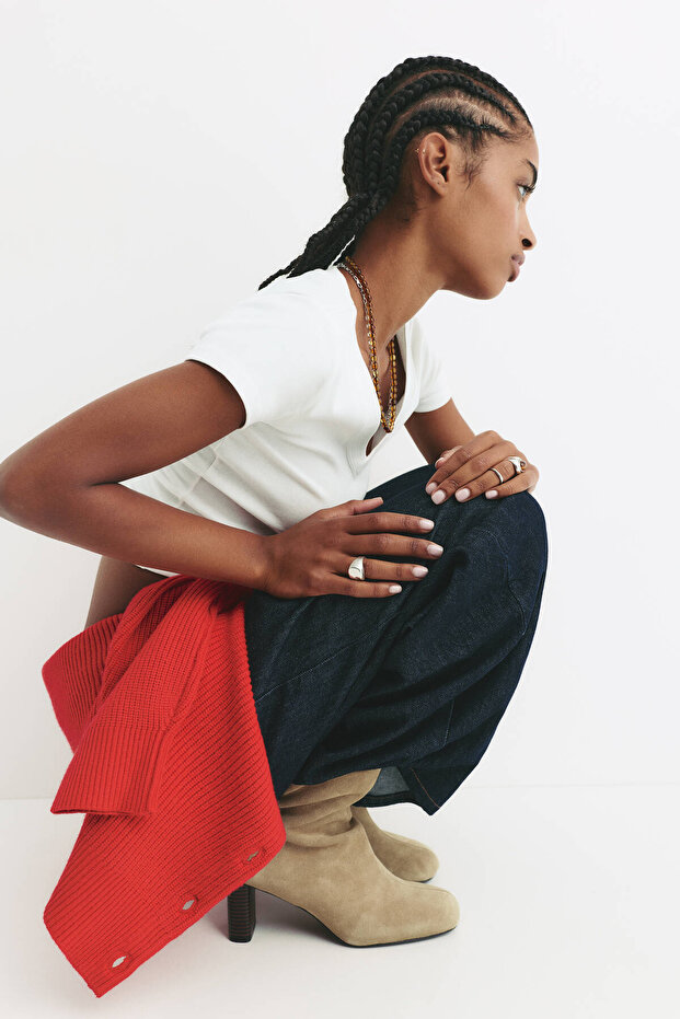 Deri topuklu bot - 1