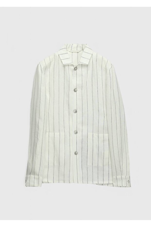 Ekru Gömlek Ceket - 8