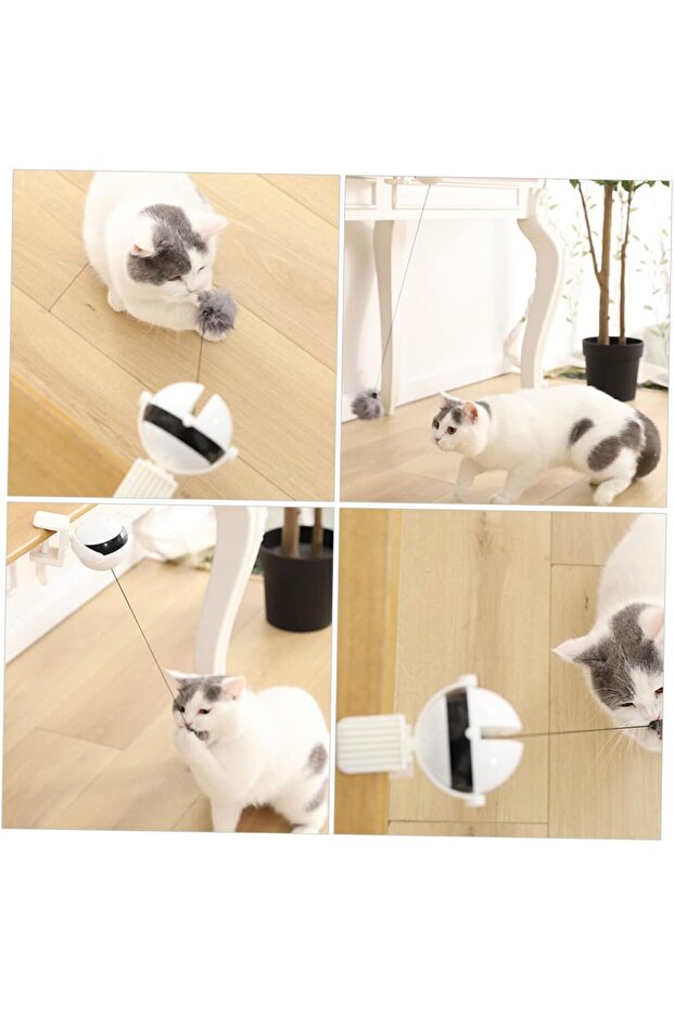 Electric Yo-yo toy with automatic lifting, interactive, for cats - 4