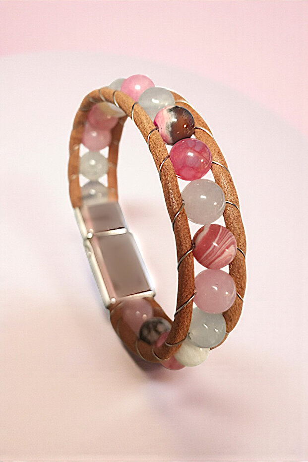 Women's Sakura Model Leather Bracelet