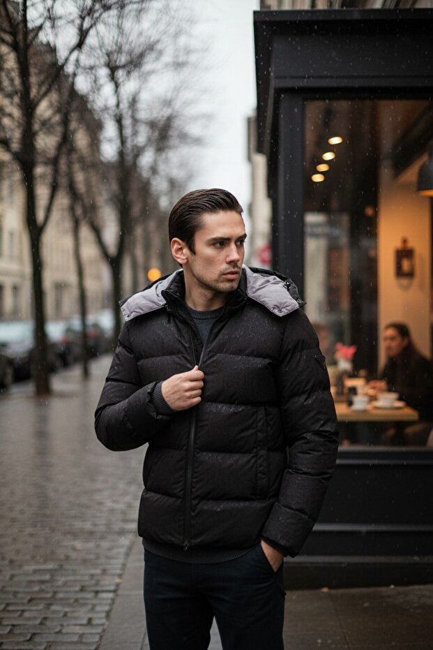 Hooded Men's Coat Standard
