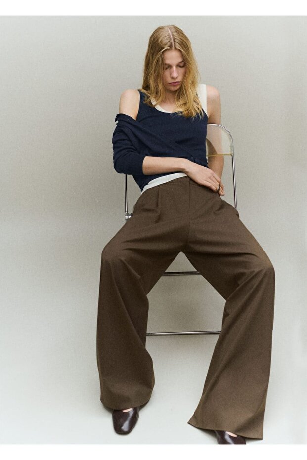 Yün karışımlı triko bluz - 8