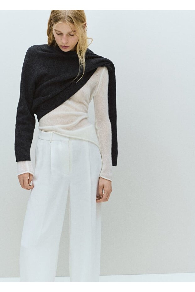 Orta kalınlıkta triko kazak - 5