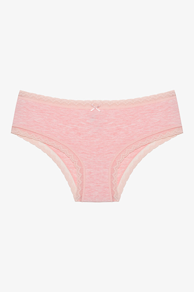 Napi csipke 3 csomagos pamut bézs csípőbugyi - 3