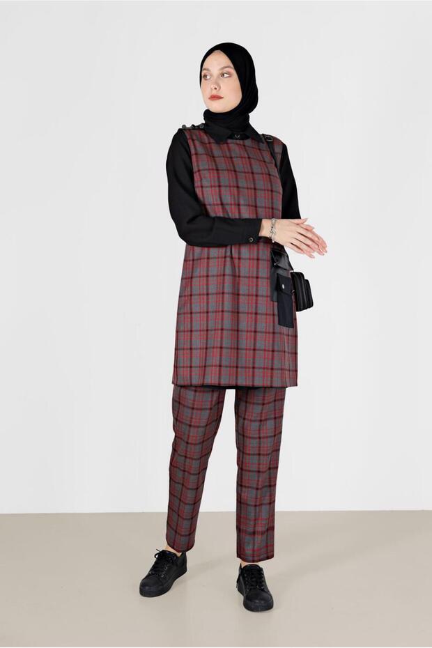 سروال كاروهات مفصل 42186 - 2