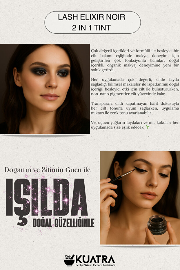 Lash Elixir Noir Eye Shadow/Liner Multi-Use Tint with Lash &Skin Care - 5