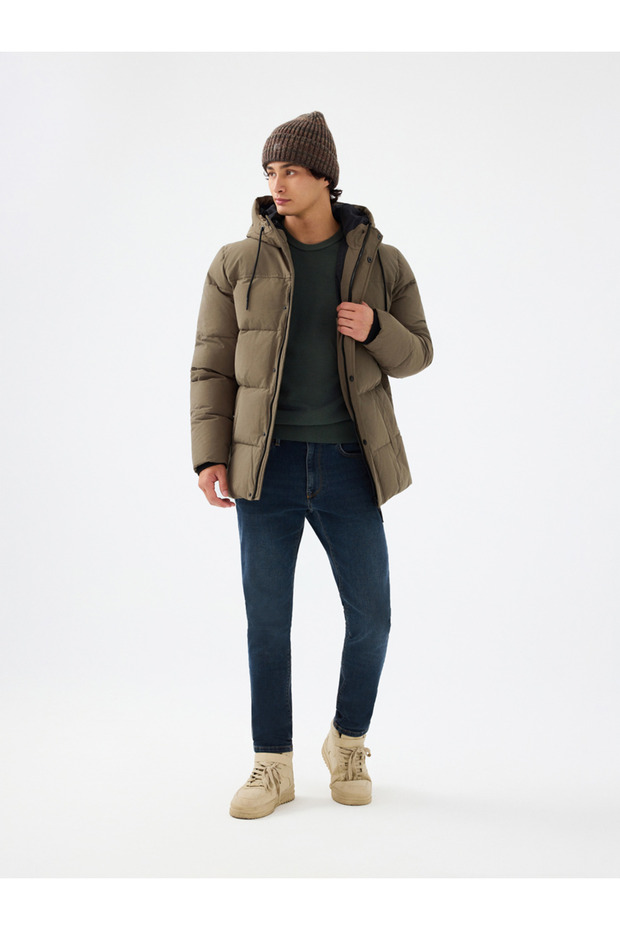 Regular Fit Erkek Mont - 4