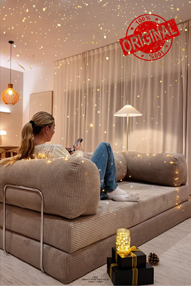 Dekoro YENY SOFA FİTİLLİ KADİFE, MODERN, PRATİK, YER YATAĞI, DAYANIKLI, BONDEX SÜNGER, ÖZEL ÖLÇÜ İMKANI
