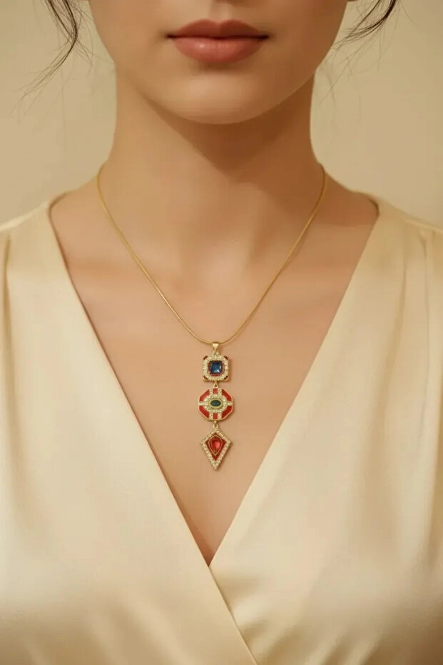 Çelik Y Model Kolye - 1