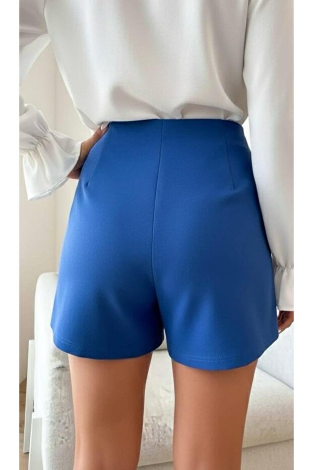 Düğmeli Short - 3