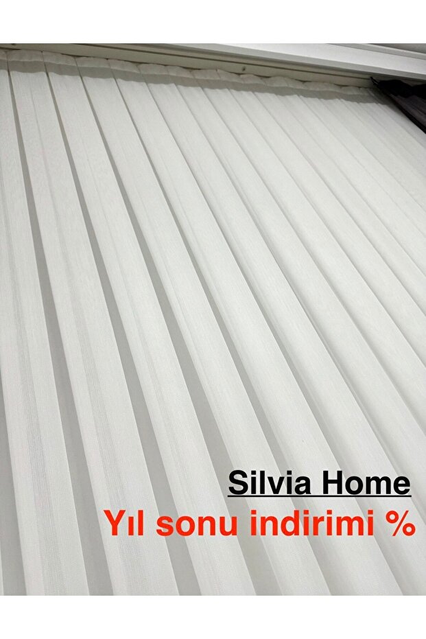 tül perde ttm bambu 1/3 sık pile ütü istemez - 1