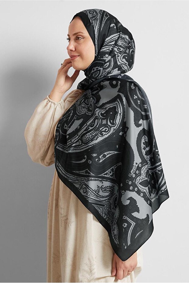 Ethnic Patterned Shal 8553