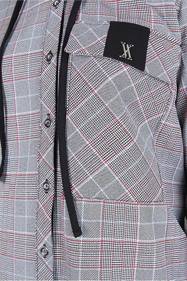 PLAID PATTERNED TUNIC 44247 - 4