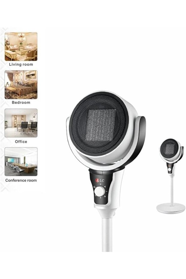 سخان زخرفي عمودي بقوة 2000 واط، درجة حرارة قابلة للتعديل - 1