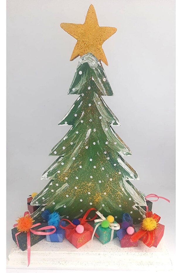🎄 Ahşap Yılbaşı Çam Ağacı Objesi 🎄 - 8