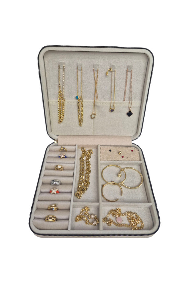 Large Size (27×24) Jewelry Organizer Jewelry Storage Box Travel Case Wooden Case