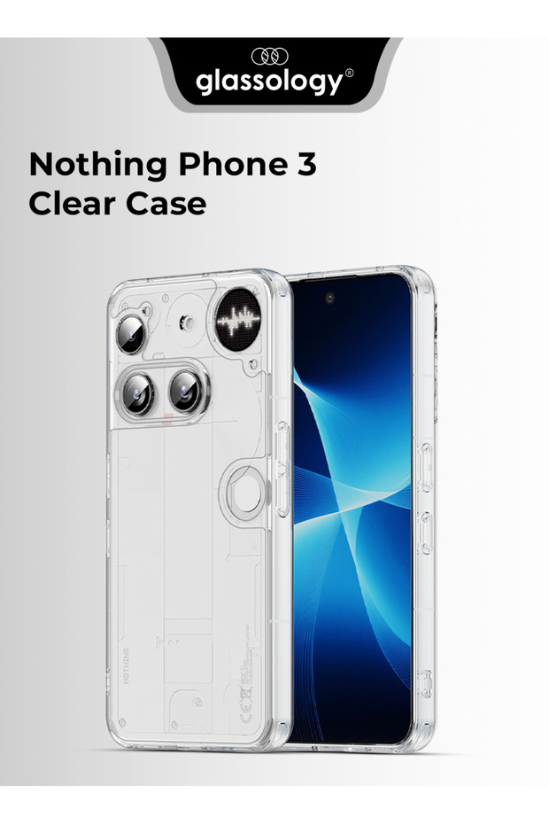 Crystal Clear Case for Nothing Phone 3 – Shockproof Slim Black Frame