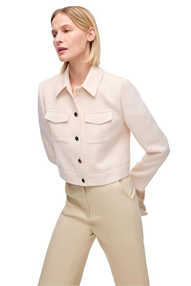 Hinas Ceket 1412-Pudra - 3