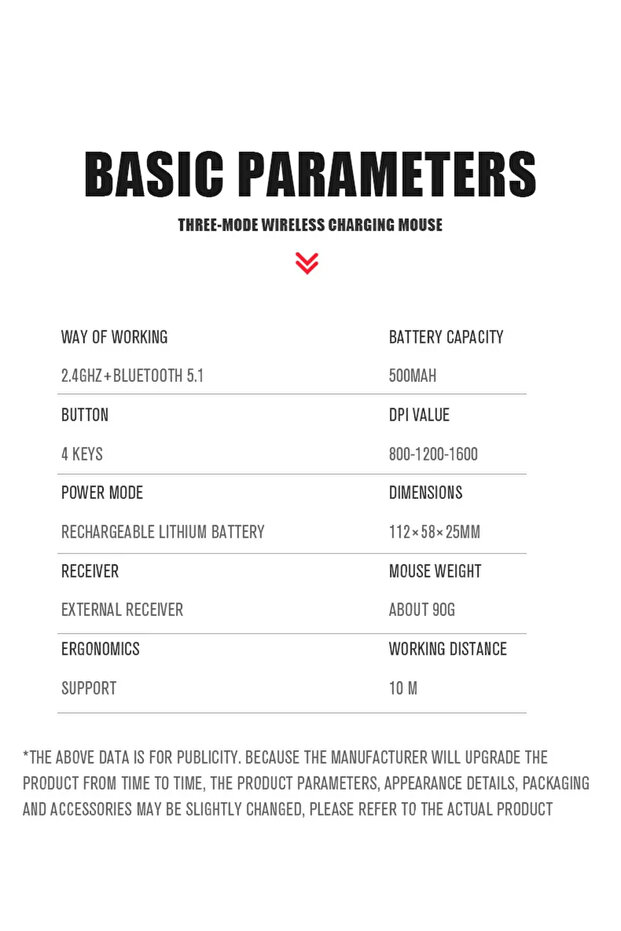 فأرة لاسلكية مزدوجة الوضع للكمبيوتر اللوحي والهاتف والكمبيوتر مزودة بتقنية البلوتوث قابلة لإعادة الشحن مع إضاءة خلفية RGB - 7
