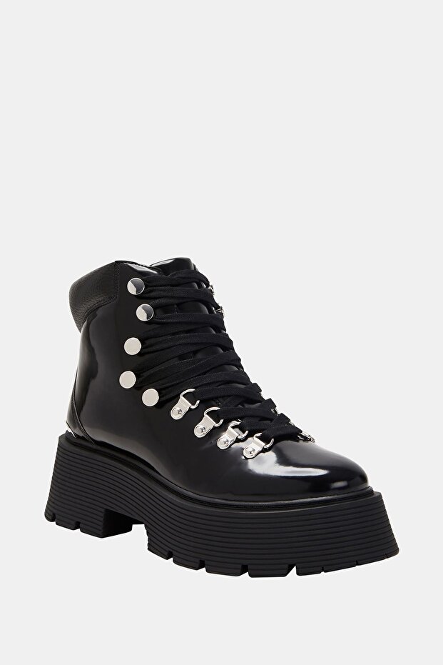 Jenifer Kadın Siyah Kalın Tabanlı Bot - 6