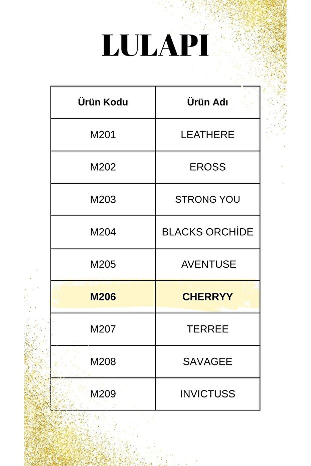 M206 Cherry Erkek Parfüm 50 ML - 4