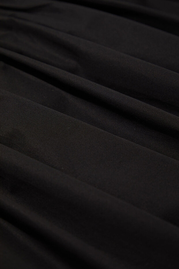 SİYAH ASKILI MAXİ ELBİSE - 4