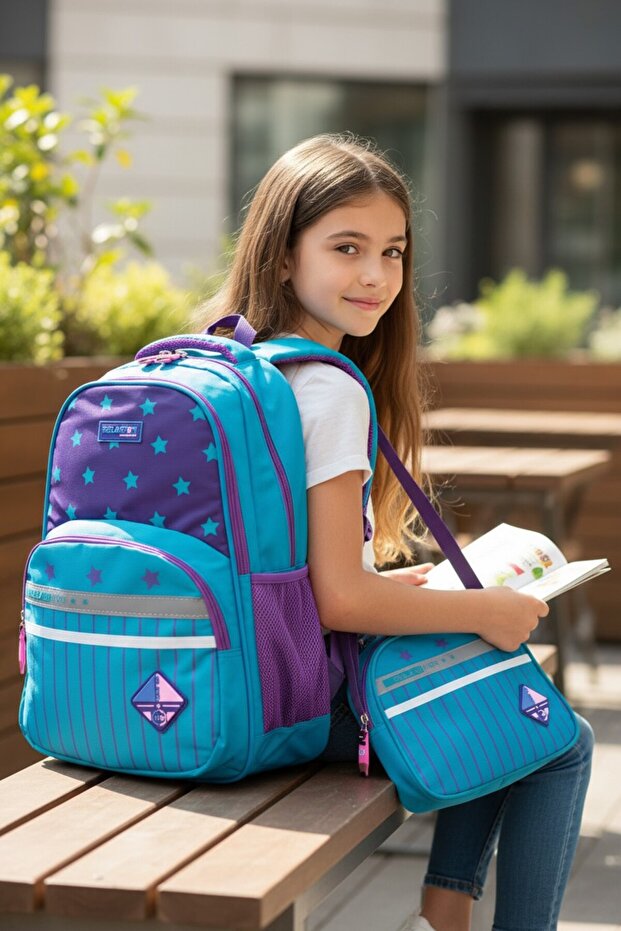 1320 New Season Girls' Primary School Bag Double Set
