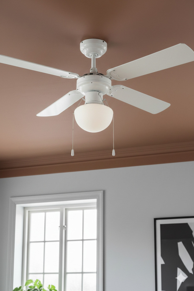 AYDINLATMALI 4 KANATLI EKO BEYAZ TAVAN VANTİLATÖRÜ 92 CM 60 WATT - 3