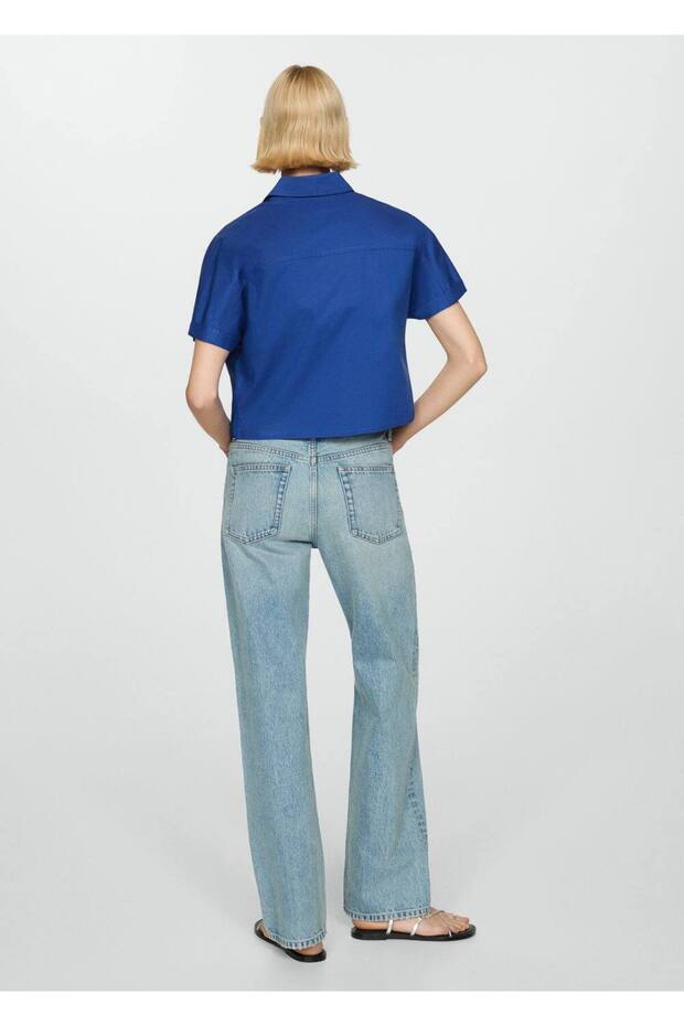 %100 pamuklu kısa gömlek - 4