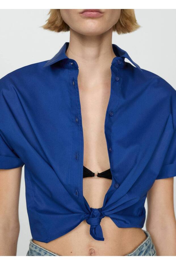 %100 pamuklu kısa gömlek - 7