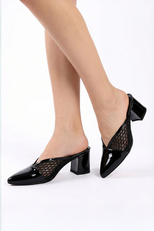 Mesh Evening Dress House Slippers