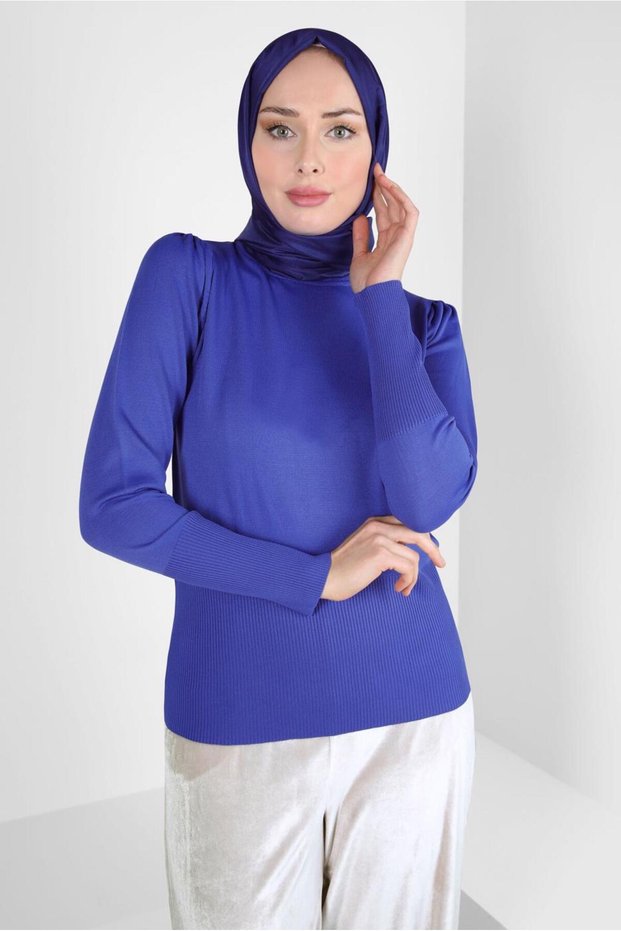 THROAT COLLAR KNITWEAR SWEATER 44097