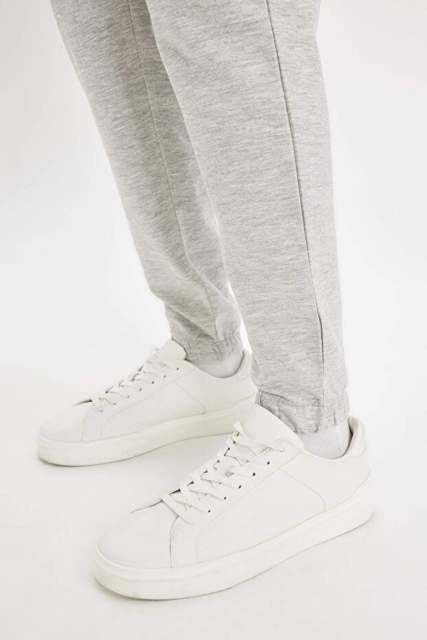 Regular Fit Eşofman Altı Cepli Basic Düz Beli Bağcıklı Lastikli Paça D4416AX25SP - 6