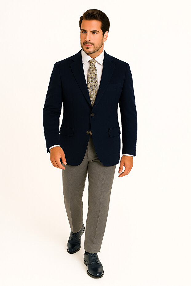 % 100 Kaşmir Ceket - 1