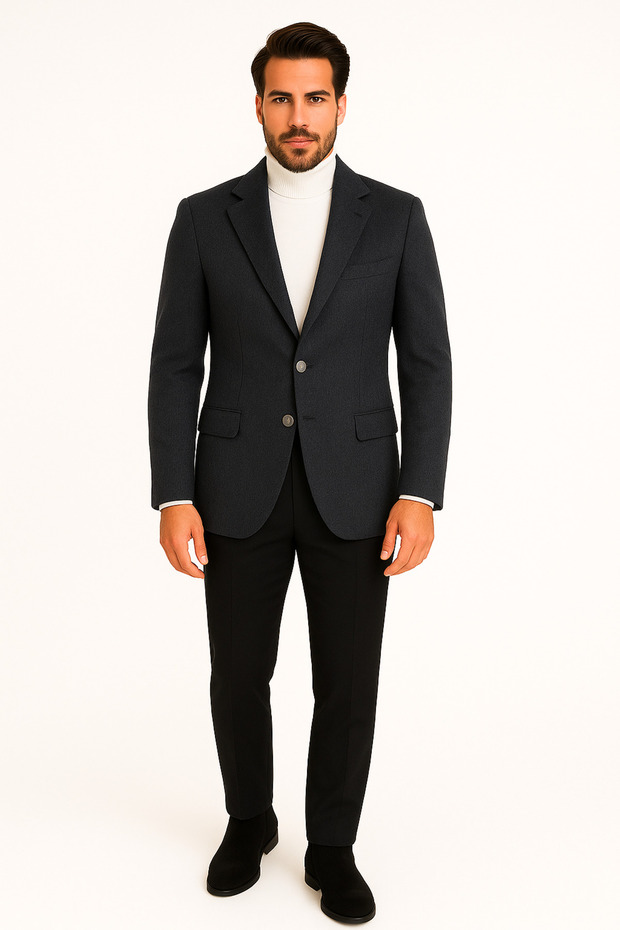 % 100 Kaşmir Ceket - 1