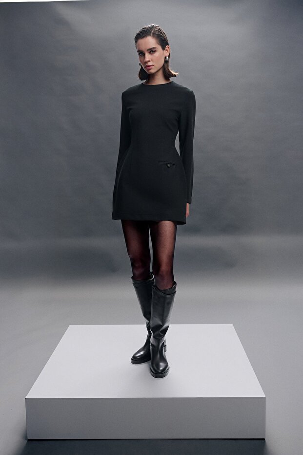 Exclusive mini elbise - 5