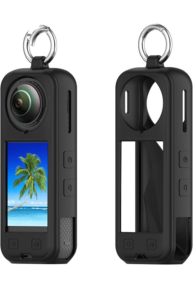 Compatible Case for Insta360 X5 | Silicone Carrying Case - Black