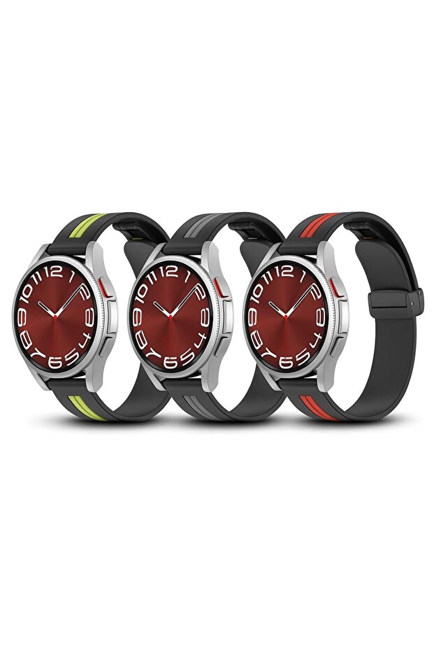 (Pack of 3) Bands For Samsung Galaxy Watch 3 45mm/Galaxy Watch 46mm, 22mm Soft S