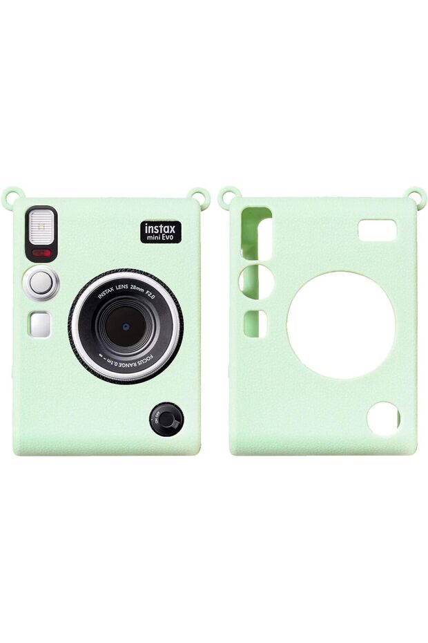 Fujifilm Instax Mini EVO Instant Camera Silicone Case | Protective Cover | Green
