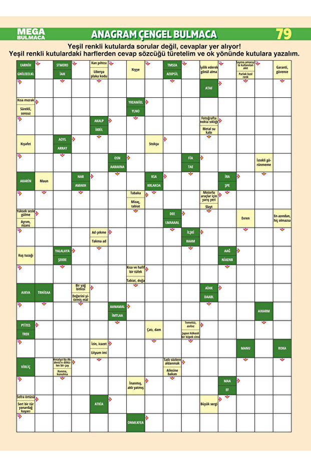 Mega Çengel Bulmaca 023 - 5