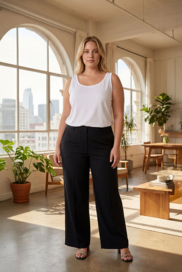 قميص داخلي أساسي بدون أكمام مقاس كبير 1097164 - 1