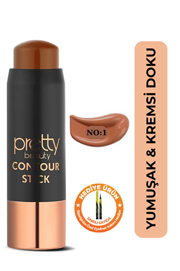 Güzellik Deposu Yumuşak Dokulu Stik Kontür - Stick Contour - 001 - Hediye Eyeliner
