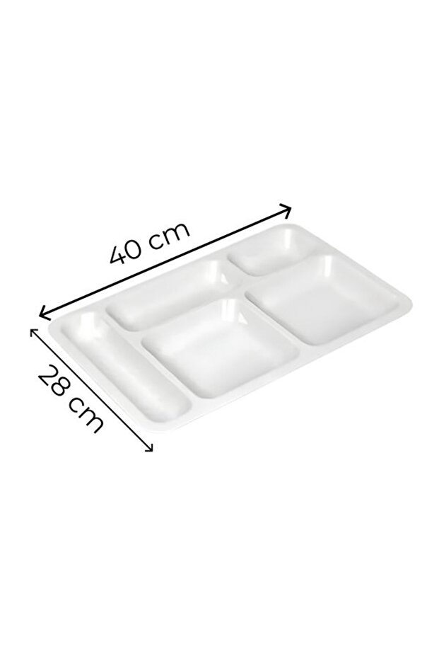 5 Gözlü Tabldot Polikarbon Servis Tabağı - 3