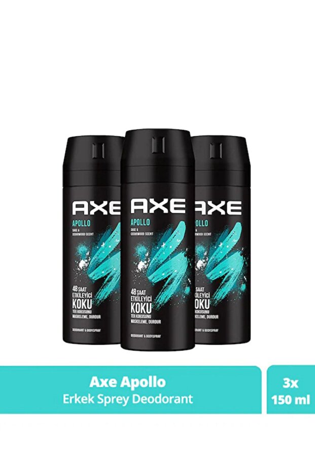 Apollo Erkek Deodorant 150 Ml 3'lü Set - 1