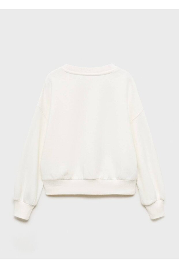 Yıldız işlemeli sweatshirt - 4