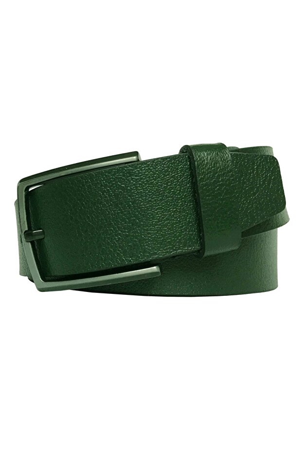 Hakiki Deri Yeşil Kemer 4 Cm=dk-0088 - 1