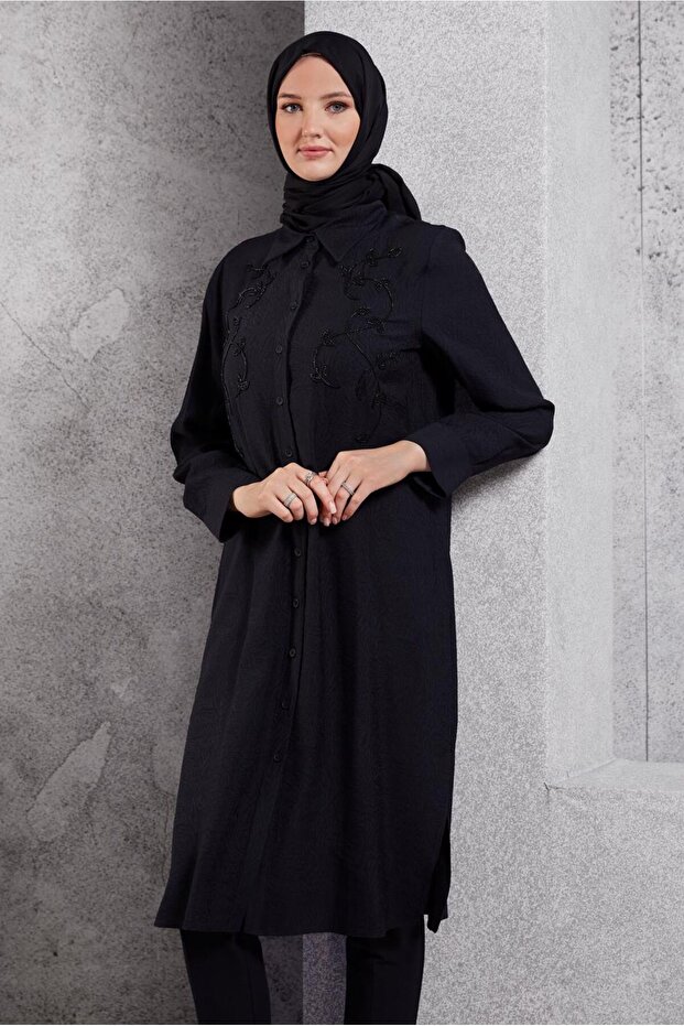 سترة جاكار طويلة 45044