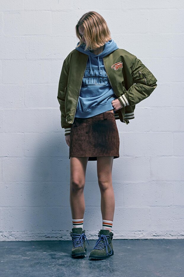 Stranger Things kolej bomber ceket - 2