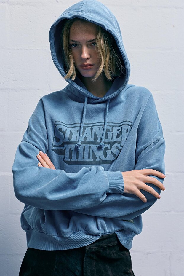 Stranger Things kapüşonlu sweatshirt - 3