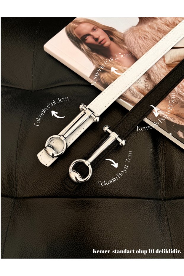 Design Long Buckle Thin Women's Belt, Coat Belt, Shirt Belt, Dress Belt